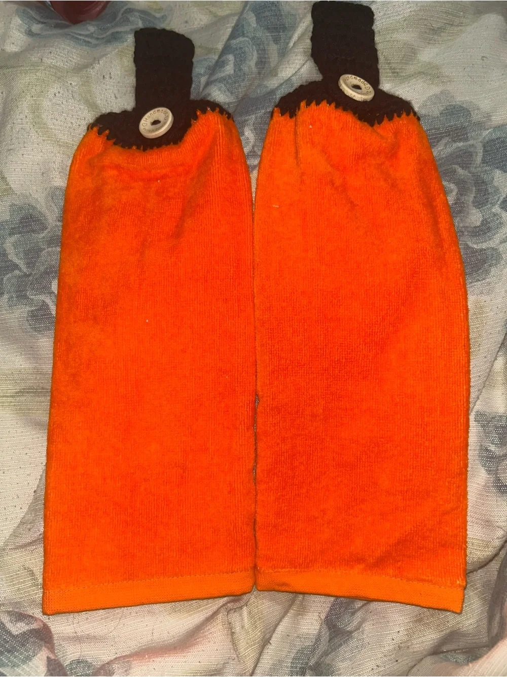 Orange Hanging Towel Set